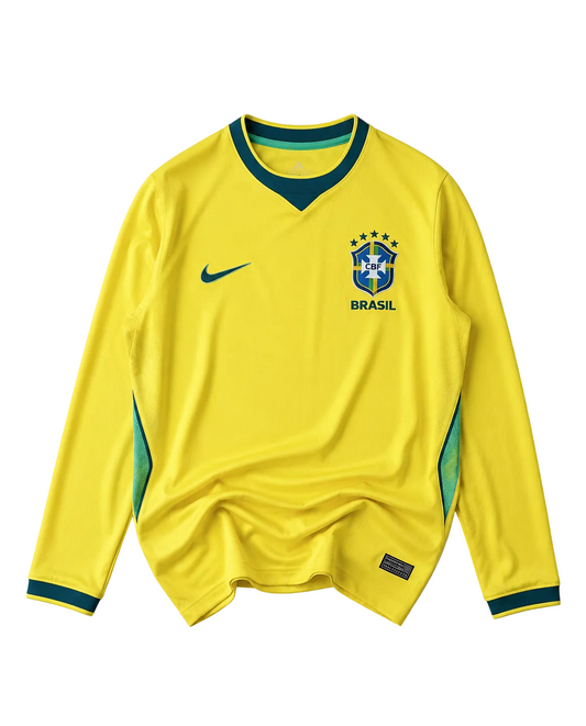 Brazil 2026 Home Shirt - Long Sleeve 