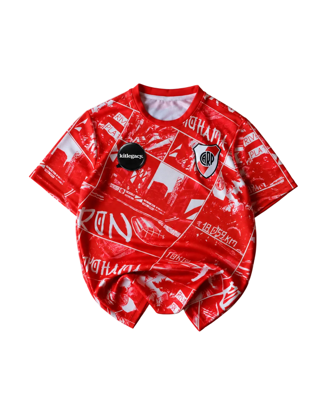 Special Edition River Plate Red Graffiti Shirt 