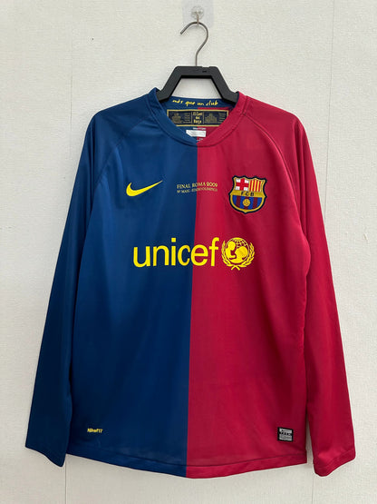 FC Barcelona 2008-09 UCL Final Shirt - Long Sleeve 