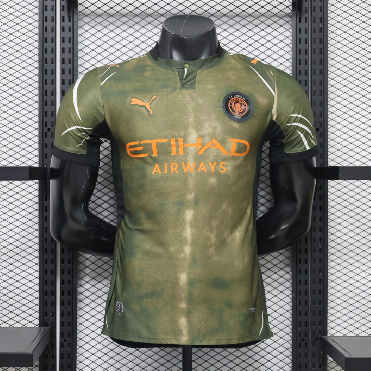 Special Edition Manchester City Olive Camo Shirt 