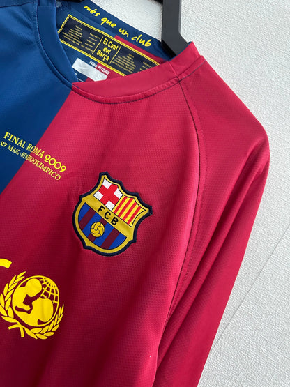 FC Barcelona 2008-09 UCL Final Shirt - Long Sleeve 