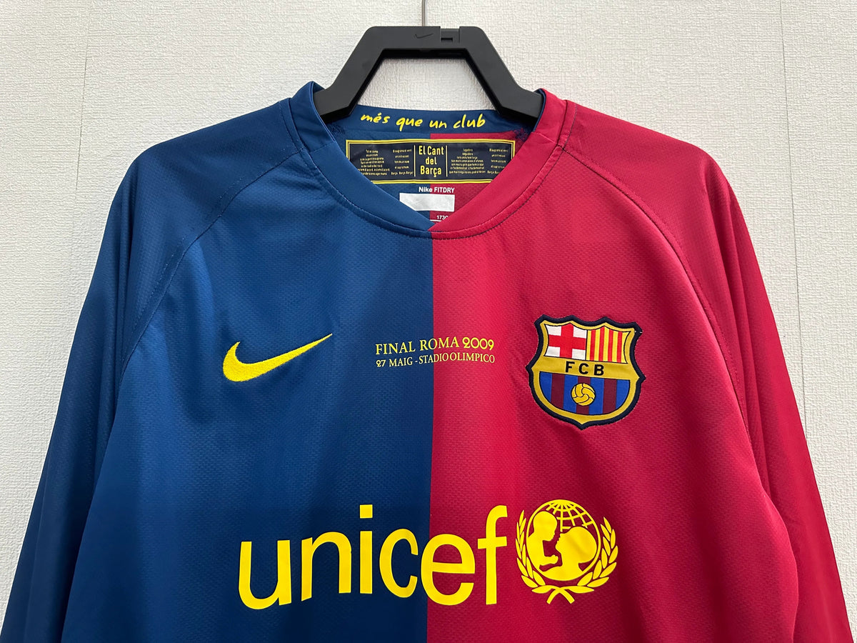 FC Barcelona 2008-09 UCL Final Shirt - Long Sleeve 
