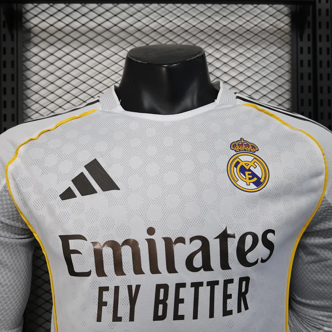 Real Madrid 2025-26 Home Kit - Long Sleeve 