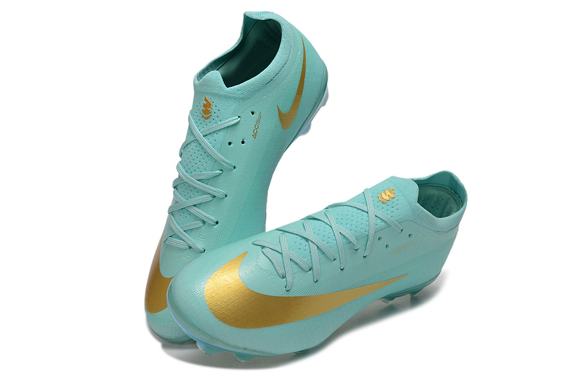 Nike Air Zoom Mercurial Vapor 16 Elite FG - Teal/Gold 