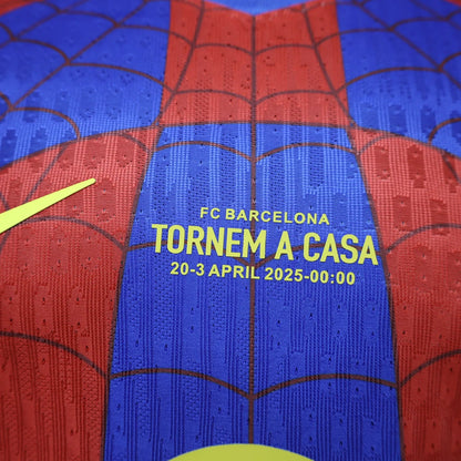 Special Edition FC Barcelona x Spiderman Shirt 