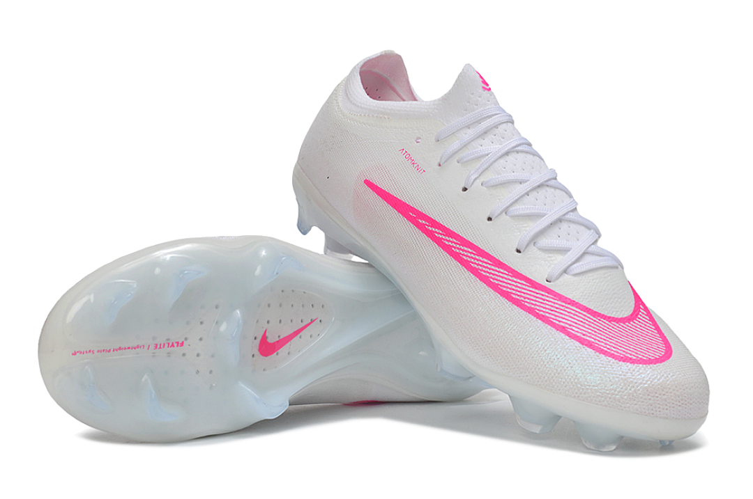 Nike Air Zoom Mercurial Vapor 15 Elite FG - White/Pink Blast/Volt 