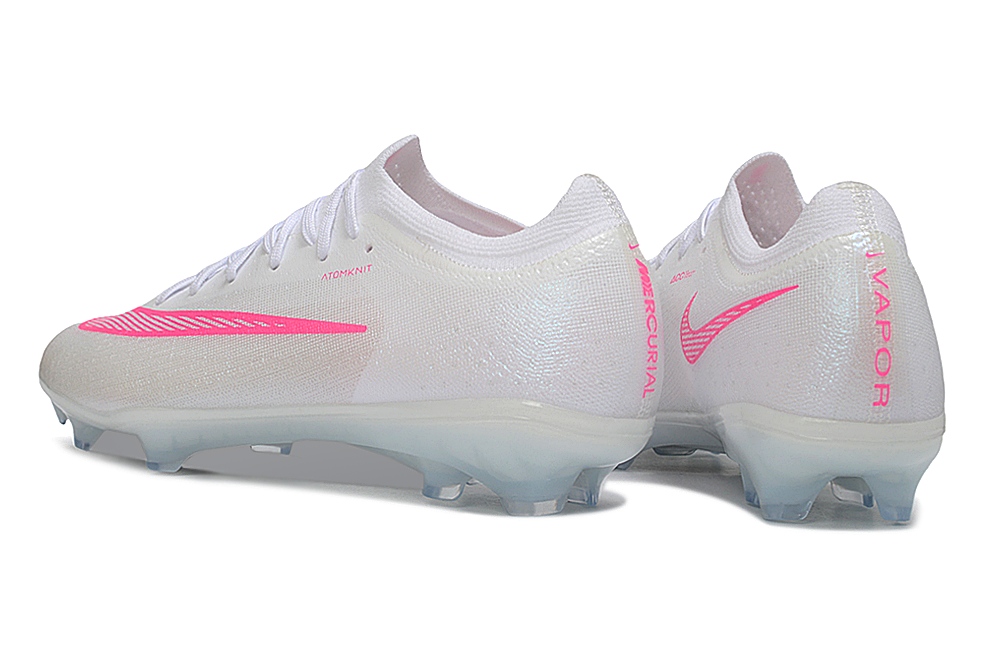 Nike Air Zoom Mercurial Vapor 15 Elite FG - White/Pink Blast/Volt 