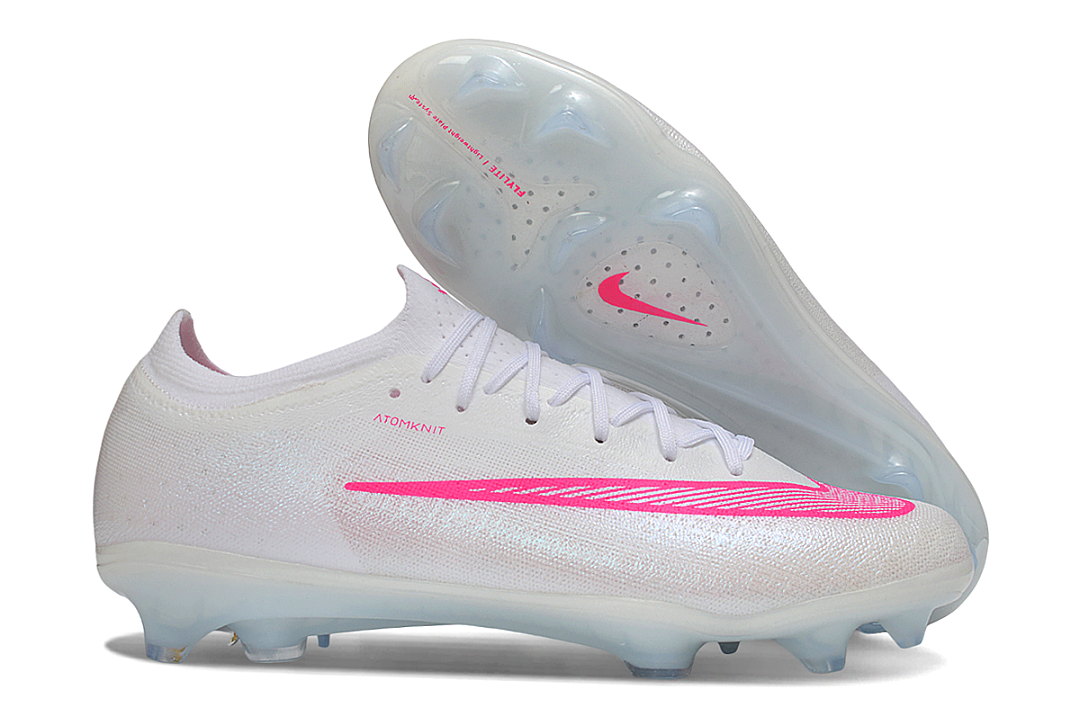 Nike Air Zoom Mercurial Vapor 15 Elite FG - White/Pink Blast/Volt 
